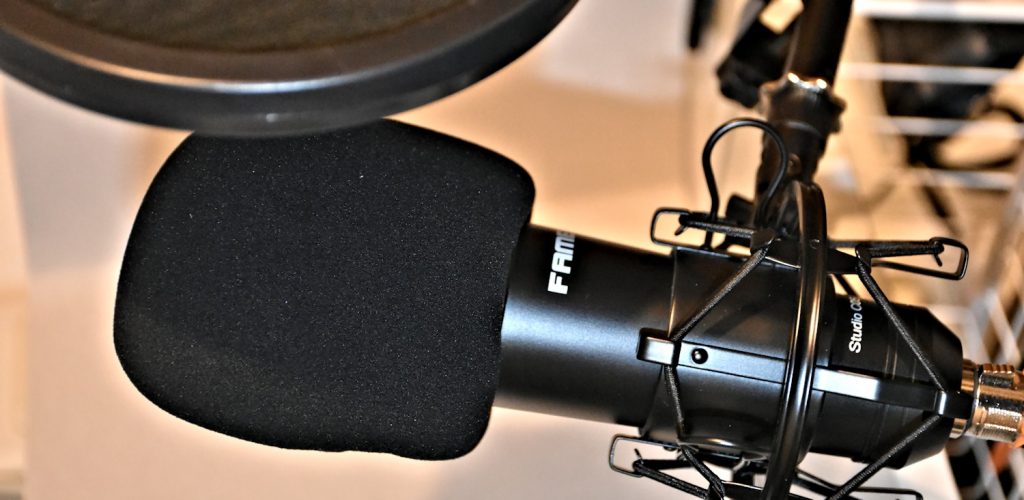 Mikrofon für professionelle Tonaufnahmen.